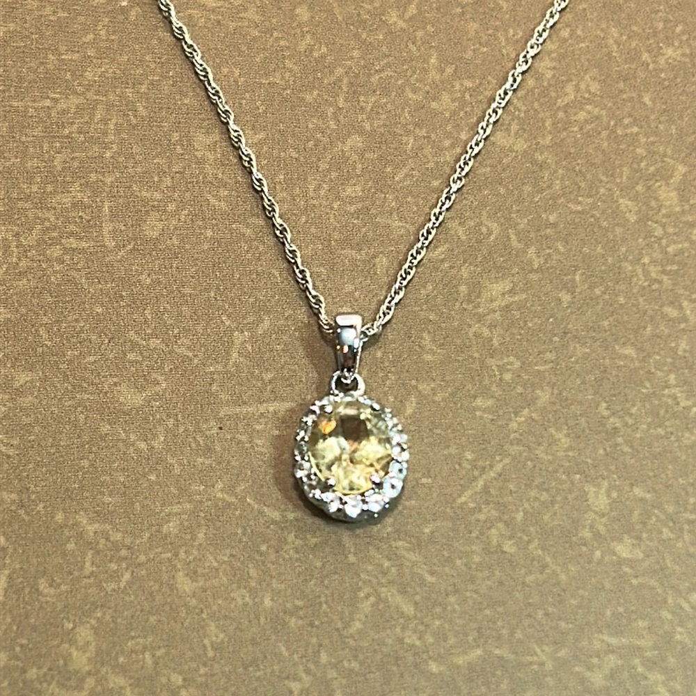 Citrine Pendant Necklace